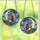 Fantasy Art Collectors' Stained Glass Mystical Sorceress Moon Celestial Tapestry Purple Green Blue Stained Glass Suncatcher - yqj7tmjnM3