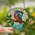 Nature Lovers' Tiffany Stained Glass Kingfisher, Electric Blue & Red-Orange, Emerald Leaves & Aqua Water Mosaic Stained Glass Suncatcher - 2