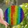 Vibrant Style Seekers' Stained Glass Rainbow Daisy Mosaic Jewel Tone Floral Pattern Stained Glass Suncatcher - 1