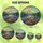 Nature Lovers' Tiffany Stained Glass Wildflower Field Pink Poppies Purple Lavender Mountain Lake Mosaic Stained Glass Suncatcher - 6