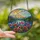 Nature Lovers' Tiffany Stained Glass Wildflower Field Pink Poppies Purple Lavender Mountain Lake Mosaic Stained Glass Suncatcher - 2