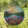 Nature Lovers' Tiffany Stained Glass Wildflower Field Pink Poppies Purple Lavender Mountain Lake Mosaic Stained Glass Suncatcher - 4