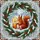 Nature & Winter Art Lovers' Vibrant Stained Glass Red Squirrel Winter Forest Candle Jewel Tones Pattern Stained Glass Suncatcher - 7