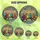 Christmas Lovers' Jewel Tone Stained Glass Songbirds Santa Hats Winter Forest Mosaic Stained Glass Suncatcher - 6