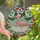 Christmas Art Collectors' Tiffany Style Stained Glass Flamingo Bathtub Mosaic Ruby Red Emerald Green Stained Glass Suncatcher - 1