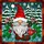Holiday Enthusiasts' Intricate Stained Glass Christmas Gnome Winter Wonderland Mosaic in Red, Green, Teal Jewel Tones Stained Glass Suncatcher - 7