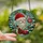 Holiday Enthusiasts' Intricate Stained Glass Christmas Gnome Winter Wonderland Mosaic in Red, Green, Teal Jewel Tones Stained Glass Suncatcher - lvw67TfDeC