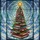 Book Lovers' Christmas Stained Glass Book Tree Jewel Tone Winter Mosaic Stained Glass Suncatcher - 5