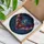 Fantasy Art Lovers' Fierce Bat Glowing Stained Glass Mystical Night Sky Tiffany Style Jewel Tones Cosmic Mosaic Stained Glass Suncatcher - ttmW-BYjhd