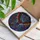 Fantasy Art Enthusiasts' Intricate Tiffany Stained Glass Bat, Vivid Red Black Copper Gold Midnight Blue Swirling Vortex Mosaic Stained Glass Suncatcher - 3