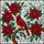 Nature & Art Lovers' Vibrant Red Cardinal Tiffany Stained Glass Poinsettia Holly Mosaic Stained Glass Suncatcher - 5