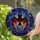 Mythic Art Collectors' Intricate Tiffany Stained Glass Bat Celestial Swirls Ruby Red Amber Black Stained Glass Suncatcher - t6ujyC3m8F