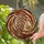 Art & Nature Lovers' Intricate Stained Glass Feather Mosaic Sienna Amber Swirls Stained Glass Suncatcher - 7VpuD6QWGW