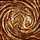 Art & Nature Lovers' Intricate Stained Glass Feather Mosaic Sienna Amber Swirls Stained Glass Suncatcher - 5
