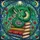 Fantasy Art Lovers' Tiffany Stained Glass Emerald Dragon Antique Books Jewel Tone Filigree Stained Glass Suncatcher - 5