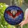 Fantasy Art Lovers' Vibrant Red Stained Glass Bat Skull Luminous White Intricate Twilight Mosaic Stained Glass Suncatcher - 1uOKBAWST2