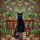 Cat Lovers' Tiffany Stained Glass Black Cat Bookshelf Vibrant Jewel Tones Floral Mosaic Design Stained Glass Suncatcher - 5