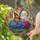 Nature & Family Art Lovers Vibrant Tiffany Glass Monarch Butterfly Hydrangea Mosaic Grandfather Portrait 'Always With You' Script Stained Glass Suncatcher - 2