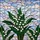 Nature Lovers' Tiffany Style Stained Glass Lily of the Valley Emerald Green Sky Blue Floral Mosaic Art Stained Glass Suncatcher - 5