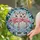 Festive Holiday Lovers' Vibrant Pink Stained Glass Flamingos Santa Hats Winter Wonderland Mosaic Stained Glass Suncatcher - 2
