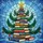 Book Lovers' & Holiday Enthusiasts' Intricate Stained Glass Book Christmas Tree Mosaic, Tiffany Style Jewel Tones Stained Glass Suncatcher - 5