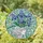 Art Lovers' 8K Tiffany Stained Glass Vibrant Blue Iris Flowers Abstract Face Vase Emerald Green Swirls Stained Glass Suncatcher - EHZ8LUNDMh