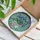 Art Lovers' 8K Tiffany Stained Glass Vibrant Blue Iris Flowers Abstract Face Vase Emerald Green Swirls Stained Glass Suncatcher - K4zvQOra7v