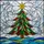 Art Lovers' Tiffany Style Stained Glass Christmas Tree Red Green Blue Yellow Intricate Mosaic Stained Glass Suncatcher - 5