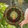 Holiday Decorators' Tiffany Style Stained Glass Golden Candle, Snowflake & Berry Wreath Mosaic Stained Glass Suncatcher - 2