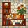 Corgi Lovers' Stained Glass Sleeping Corgi Bookshelf Roses Tiffany Style Jewel Tones Mosaic Stained Glass Suncatcher - 5
