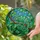 Nature Lovers' Intricate Tiffany Style Emerald Green Teal Blue Stained Glass Chameleon Jungle Art Stained Glass Suncatcher - 8adtpGIwN7