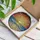 Nature Lovers' Vibrant Tiffany Stained Glass Sunrise Ocean Waves & Sandy Beach Jewel Tones Stained Glass Suncatcher - 3