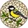 Nature Lovers' Detailed Tiffany Stained Glass Great Tit Bird Yellow Black Green Mosaic Stained Glass Suncatcher - 5