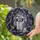 Gothic Art Enthusiasts' Tiffany Stained Glass RIP Tombstone Skull Mystical Mist Iridescent Purple Green Stained Glass Suncatcher - -fAnxOqzfI