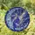 Cat Lovers' Jewel Tone Stained Glass Celestial Cat Crescent Moon Ornate Indigo Sapphire Art Stained Glass Suncatcher - DCbCzY_Z36