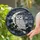 Celestial Art Fans' Tiffany Style Stained Glass White Owl Amber Moon Blue Night Sky Intricate Mosaic Stained Glass Suncatcher - 2