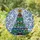 Holiday Celebrators' Ruby Emerald Sapphire Stained Glass Eyeglass Christmas Tree Frosted Mosaic Stained Glass Suncatcher - 1