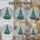 Holiday Celebrators' Ruby Emerald Sapphire Stained Glass Eyeglass Christmas Tree Frosted Mosaic Stained Glass Suncatcher - 4