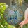Nature Lovers' Majestic Stained Glass Stag, Blue Gold Teal Amber Floral Jewel Mosaic Stained Glass Suncatcher - dwM_td1yWA