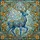 Nature Lovers' Majestic Stained Glass Stag, Blue Gold Teal Amber Floral Jewel Mosaic Stained Glass Suncatcher - 5