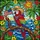 Tropical Bird Lovers' Vibrant Tiffany Stained Glass Parrot Cowboy Hat American Flag Emerald Sapphire Ruby Amber Mosaic Stained Glass Suncatcher - 5