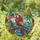 Tropical Bird Lovers' Vibrant Tiffany Stained Glass Parrot Cowboy Hat American Flag Emerald Sapphire Ruby Amber Mosaic Stained Glass Suncatcher - nVvK4D3UaF