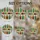 Botanical Art Lovers' Intricate Stained Glass Dried Herbs & Spices Jars, Emerald Green, Earthy Brown, Soft Lavender, Sunny Orange Mosaic Stained Glass Suncatcher - 4