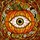 Halloween Enthusiasts' Tiffany Stained Glass Eyeball Pumpkin Bloodshot Jewel Tone Art Stained Glass Suncatcher - 5