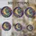 Celestial Art Lovers' Tiffany Stained Glass Crescent Moon Planets Nebula Golden Orange Blue Purple Emerald Pattern Stained Glass Suncatcher - 4