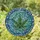 Stained Glass Art Fans' Emerald Teal Aqua Indigo Jewel Tone Moon Leaf Mosaic Stained Glass Suncatcher - JO9KnQXf0j