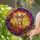 Southwestern Style Fans' Whimsical Stained Glass Baby Longhorn Calf Vibrant Floral Mosaic Stained Glass Suncatcher - 2