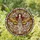Fantasy Art Lovers' Regal Tiffany Stained Glass Moth Goddess Gold Orange Geometric Mosaic Artwork Stained Glass Suncatcher - 1