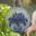 Art Lovers' Tiffany Style Stained Glass Grape Hyacinth Bouquet Mosaic Blue Purple Green Stained Glass Suncatcher - 2