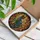 Cat Lovers' Elegant Tiffany Stained Glass Cat Sapphire Blue Floral Golden Amber Mosaic Stained Glass Suncatcher - 3